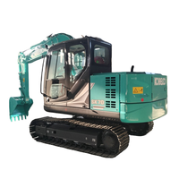 Excavatrice sur chenilles hydraulique pour travaux municipaux Kobelco SK70 SK70-11 pour travaux en espace restreint