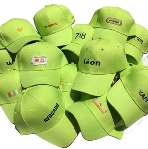 Casquette de baseball verte 100 % coton avec logo brodé, 6 panneaux, tissu standard, vente en gros fabricant - Product Image 1