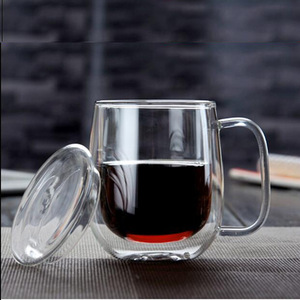 Mug en verre à double paroi 250 ml isolé transparent pour thé, café, jus - Product Image 2
