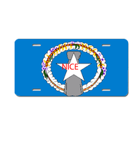 Plaque d'immatriculation personnalisée en métal Saipan, résistante aux intempéries, pour SUV, pick-up, camping-car, fourgonnette, décoration murale, cadeau pour club automobile