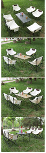 Mesa y Sillas Plegables <span class=keywords><strong>para</strong></span> Acampar y Hacer Picnic al Aire Libre - Product Image 4