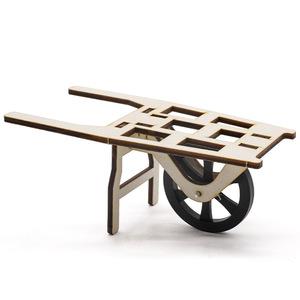 Kit de modelo de carretilla de madera para niños, juguete científico educativo STEM, 7-9 años, ensamblaje manual, proyecto educativo de manualidades - Product Image 1