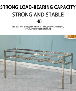 Ensemble table et chaises en acier inoxydable pour 4/6/8 personnes Chaises <span class=keywords><strong>de</strong></span> table à manger connectées pour le personnel <span class=keywords><strong>de</strong></span> la cantine Fast Food et <span class=keywords><strong>Snack</strong></span> <span class=keywords><strong>Bar</strong></span> - Product Image 5