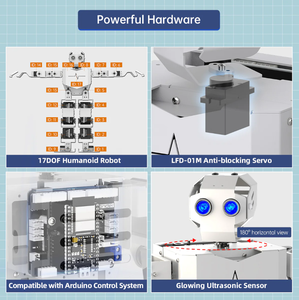 Tony <span class=keywords><strong>Pi</strong></span> 20 DOF Service AI Vision & SLAM Raspberry <span class=keywords><strong>Pi</strong></span> 4B Python/ROS STEM pendidikan Kit Modul elektronik Robot Humanoid - Product Image 2
