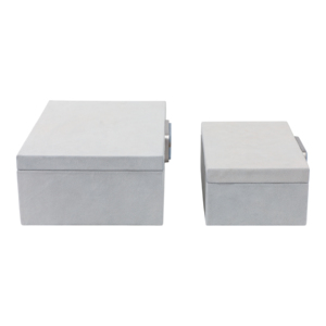 Scatole Decorative in Camoscio con Coperchio, Organizzatore Moderno per Casa, Ufficio e Soggiorno - Product Image 3