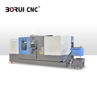 Torno CNC Borui BR85DY de Cama Inclinada para Trabajo Pesado, con Certificación CE, para Procesamiento de Piezas Metálicas Grandes, Centro de Torneado de Metales