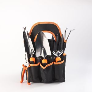 Truelle de jardin en acier inoxydable, en forme de cuillère, avec poignée ergonomique, orange et noir, pour le jardinage et les outils de plage - Product Image 5
