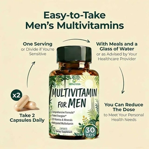 Cápsulas Multivitamínicas para Adultos a Precio de Fábrica para Hombres con Minerales Quelatados y Vitaminas B Metiladas con Zinc - Product Image 3