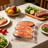 Sacs de conservation alimentaire sous vide jetables multi-usages en LDPE thermoscellables pour pizza, lait, aliments pour animaux, chips, chewing-gum, nouilles, gelée