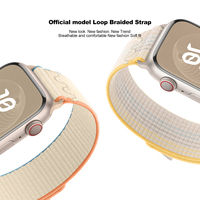 Bracelet de montre sport pour IWatch Ultra 8 7 6 5 4 SE 3 Smart Watch pour Apple Watch Strap 49mm 45mm 44 40 41mm 42mm Nylon Strap