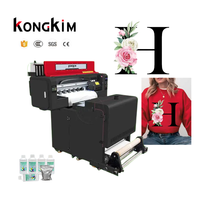 Kongkim DTF Xp600 Imprimante 24 pouces 60cm Pet Film DTF Machines d'impression papier pour T-shirts Vêtement Chapeau Tissu Business A3 Sticker