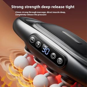 8-<b>Head</b> <b>Electric</b> Deep Muscle Percussion <b>Massager</b> Gun Brush Motor Type-C Charging-Rechargeable Body Use for Comfort Relaxation - Product Image 2