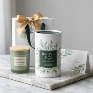 Premium Metallic Foil Rigid Cardboard <b>Round</b> Tube <b>Box</b> for Scented Aromatherapy Candle Packaging Factory Direct - Product Image 2