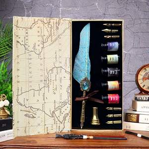 Ensemble de stylos à bille en métal Bonvan avec boîte-cadeau magnétique en pierres précieuses, design original, encre noire, largeur de 0,5 mm pour l'écriture - Product Image 5