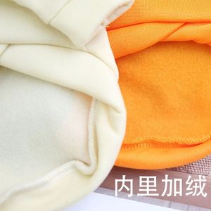 <b>Cute</b> Animal Cartoon <b>Bear</b> Crew Neck Sweatshirt For Pets Autumn Winter Dog Cat Clothes Polyester Hoodie Black Orange Off White - Product Image 3