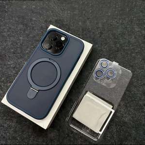 Coque de téléphone magnétique avec protection d'objectif, finition mate effet peau, compatible iPhone 17 Pro et iPhone 15 - Product Image 6