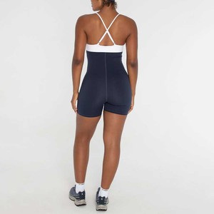 Biểu Tượng Tùy Chỉnh Hot Bán Phụ Nữ Có Thể Điều Chỉnh Spaghetti Dây Đeo Phòng Tập Thể Dục <span class=keywords><strong>unitard</strong></span> Hai <span class=keywords><strong>Tone</strong></span> Chữ Thập Trở Lại Có Thể Tháo Rời Miếng Đệm Thể Thao Jumpsuit - Product Image 3