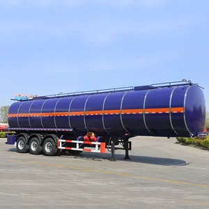 Sản xuất tại Trung Quốc thép không gỉ/Nhôm bình nhiên liệu xăng DIESEL xe tải Trailer bình nhiên liệu giao thông vận tải tàu chở nhiên liệu Trailer bán