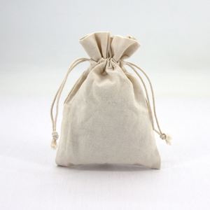 Printable Logo Silk Screen Cotton Linen Drawstring Jewelry <b>Small</b> Gift Storage Packaging <b>Bag</b> Shenzhen - Product Image 2