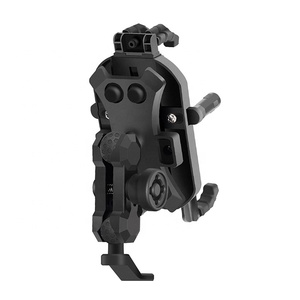 バイク用品 防振ヘルメットホルダー＆バックミラー携帯電話マウント - Product Image 2