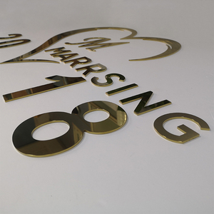 Logo 3D intérieur/extérieur Rose or lettre signe découpé au laser fabriqué effet de lumière rouge magasin à distance publicité pour bureau à domicile - Product Image 5