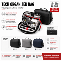 Elektronik-Organizer-Tasche Reiseetui Elektronische Digital-Aufbewahrungstasche mit Mehreren Fächern Tragbare Tech-Tasche zur Aufbewahrung