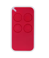 Télécommande de porte de garage intelligente universelle rouge 433MHz automatique avec matériau métallique à code fixe roulant d'apprentissage