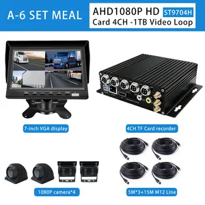 4CH 1080p araba özel araç CCTV MDVR GPS 4G WIFI kamera sistemi mobil DVR AI DSM