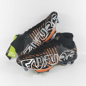 Chaussures de football pour hommes sur mesure en gros, tige en microfibre FG, semelle intermédiaire EVA, semelle extérieure en caoutchouc, doublure en mesh, fabriquées en Chine, OEM pas cher - Product Image 6