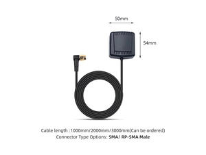 Высокоточный многодиапазонный GNSS GPS L1 & L5 + DBS B1I магнитное крепление/клейкая крепление антенны с кабелем RG174 и разъемом SMA - Product Image 4