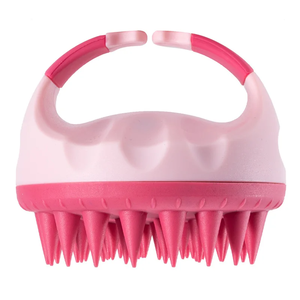 Portable Silicone Shampoo <b>Brush</b> Handheld <b>Round</b> Soft Scalp Massage <b>Brush</b> Bath Massage <b>Brush</b> Hair Shower Comb - Product Image 2