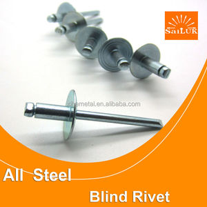 Remache ciego <span class=keywords><strong>MS</strong></span> galvanizado de 10mm de diámetro 4,8 de tamaño completo Remache pop de acero para una mayor durabilidad - Product Image 4