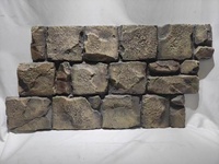 Panneaux muraux en pierre PU Mountain Rock, revêtement en pierre artificielle en polyuréthane, panneaux muraux en pierre artificielle de culture