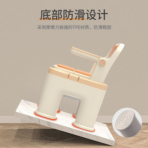 Chaise de douche pour salle de bain, poignées antidérapantes en plastique pour personnes âgées, femmes enceintes, design moderne, couleur kaki - Product Image 4