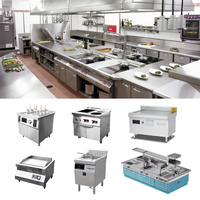 Peralatan Dapur Lengkap Hotel Bintang 5 Set Peralatan Masak Stainless Steel Bersertifikasi CE NSF