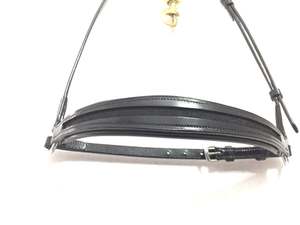 Customizable Elegant Horse Riding <b>Bridle</b> Quality Drop Nose Band with Empty Channel Fashionable Horse Product with Custom Logo - Product Image 4