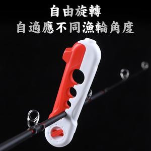 Enrouleur de ligne de canne à pêche 13cm rouge noir, alimentateur rapide pour accessoires de pêche en eau douce - Product Image 2