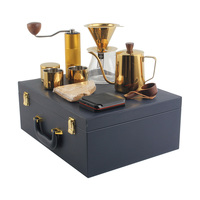 Ensemble cafetière à filtre en acier inoxydable avec bouilloire à café, écologique, tout-en-un, portable, pour le camping et les voyages