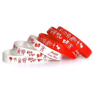 Pulsera Deportiva de Silicona con Logotipo Personalizado, Regalo Publicitario Navideño, Pulseras Promocionales de Goma - Product Image 6