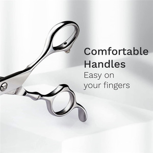 Ciseaux professionnels pour cheveux de 6 pouces, ciseaux à effiler pour droitiers, poignées confortables, utilisation en salon de beauté - Product Image 1