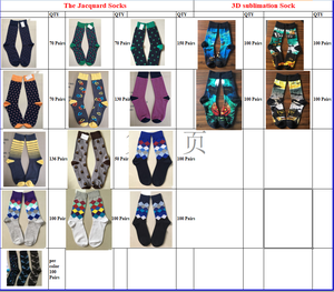 الجملة مئات أنماط الجدة الصلبة مخطط البولكا نقطة التمويه الاعشاب الرجال الجوارب جوارب ملونة - Product Image 5