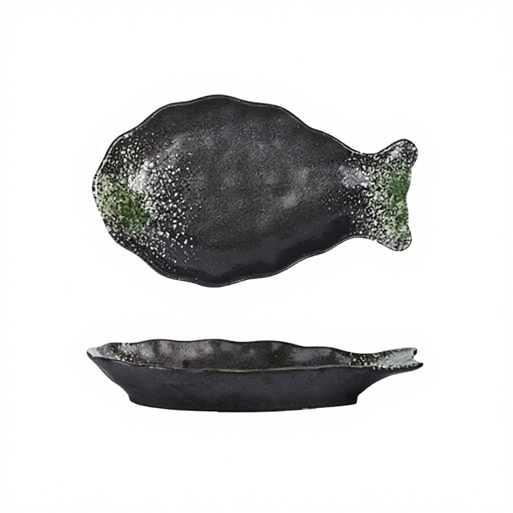 Plato de pescado-lusen negro