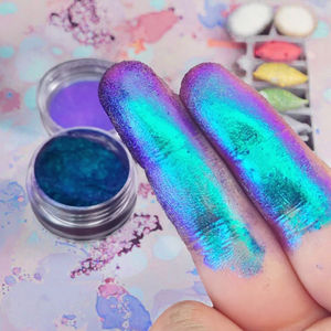 SH alta pureza Arco Iris camaleón pigmento resina epoxi coche <span class=keywords><strong>pintura</strong></span> y maquillaje de uñas suministros acuarela Spray polvo al por mayor - Product Image 2