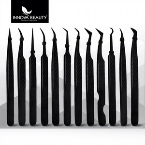 Estuche Magnético Diamond Grip para Pinzas de Acero Inoxidable para Cejas, Punta Puntiaguda Diseñada para Fans de Volumen 3D Plus - Product Image 1