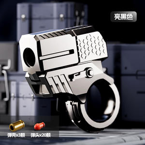 Pistola de juguete de balas blandas Mini Ring Blaster para Dropshipping en Shopify, con expulsión de casquillos de un toque, bláster de aleación para la punta del dedo, dispara con un tirón. - Product Image 6