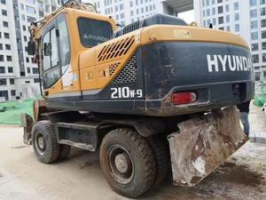 Excavatrice hydraulique sur chenilles Hyundai R210W-9 d'occasion, d'origine japonaise, 21 tonnes à vendre, mini pelle sur roues 210w-9 R225 R305 R220-9 - Product Image 2