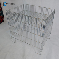 Panier en fil métallique robuste pour les tables d'affichage au détail et de promotion Solution de stockage de benne basculante