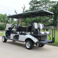 Voiturette de golf électrique HDK EV Coach VIP Bus 6 places avec batterie lithium 48V, buggy de tourisme