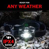 Lampe frontale rechargeable à LED réglable pour l'extérieur 7 modes Lampe de poche étanche pour le camping Lampe frontale lumineuse