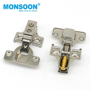 Bisagras de brazo corto ocultas de cierre suave para puertas de armario de cocina, de acero hidráulico con bisagra especial para estructuras de armarios y muebles - Product Image 3